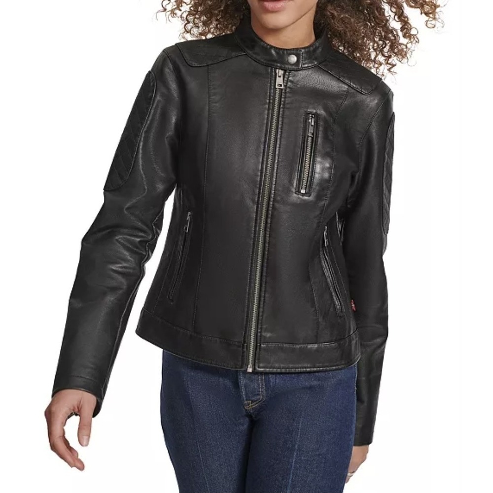 Levi's Women's Faux Leather Motocross Racer Jacket - XSmall‎ New Without Tag